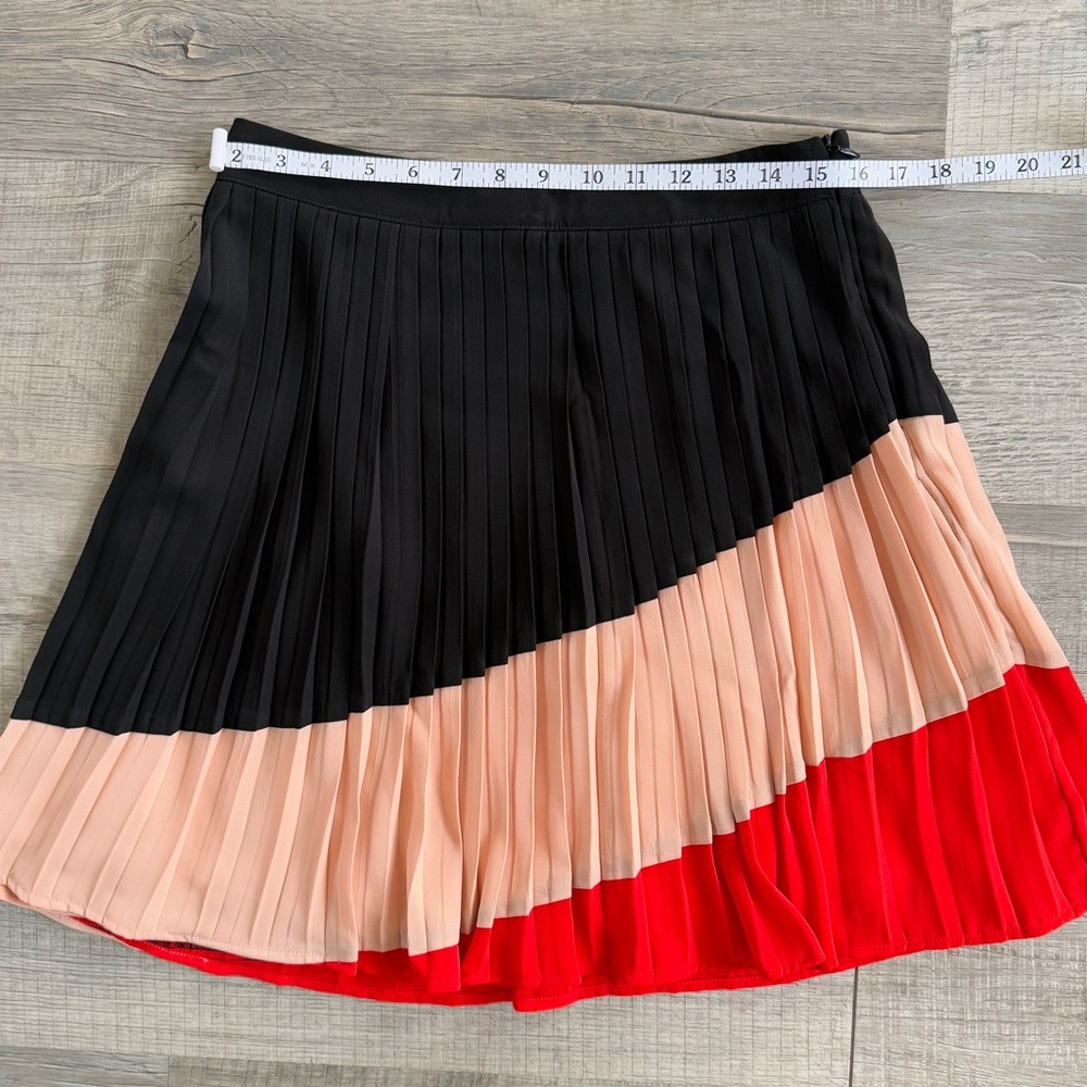 Anthropologie Maeve Sian colorblock pleated skirt (size S) - Picture 8 of 15